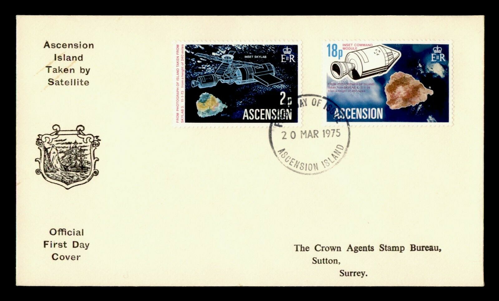 1975 Ascension Fdc Space Combo
