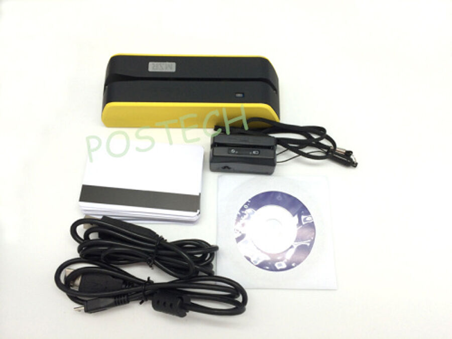Msr09 X6 W/ Mini300 Dx3 Usb-powered Smallest  Magnetic Encoder Writer Yellow