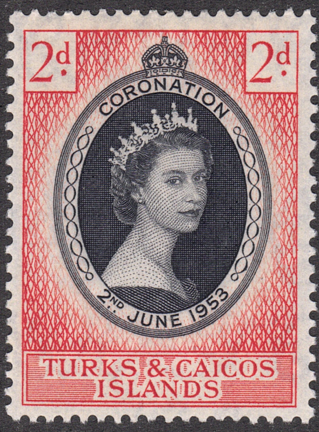 1953 Turks And Caicos Island Sc# 118 - Coronation Issue - M-h