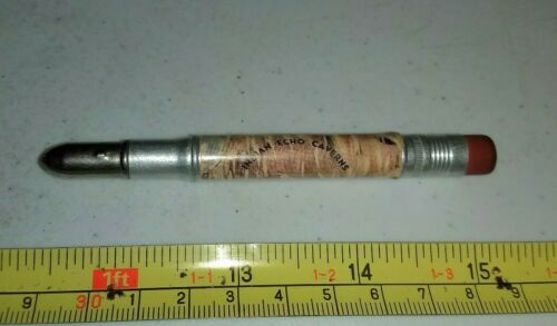 Vintage Indian Echo Caverns Pennsylvania Bullet Pencil