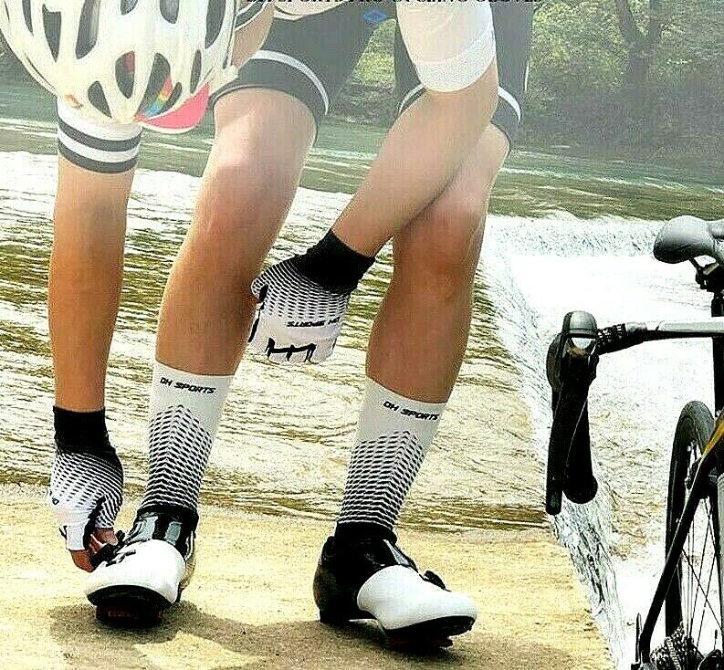 Pro Race Cycling Socks Integral Moulding Hi-tech Compression Non Slip Breathable