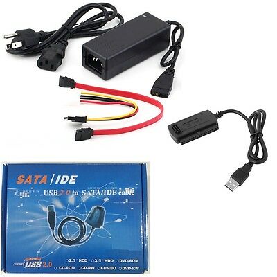 Usb 2.0 To Ide Sata S-ata Pata 2.5 3.5 Hard Drive Hd Hdd Converter Adapter Cable
