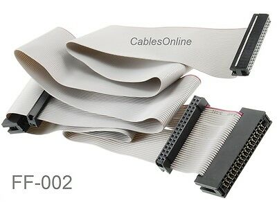 36" Universal 34-pin Floppy Drive Ribbon Cable For 3.5" And/or 5.25" Drives