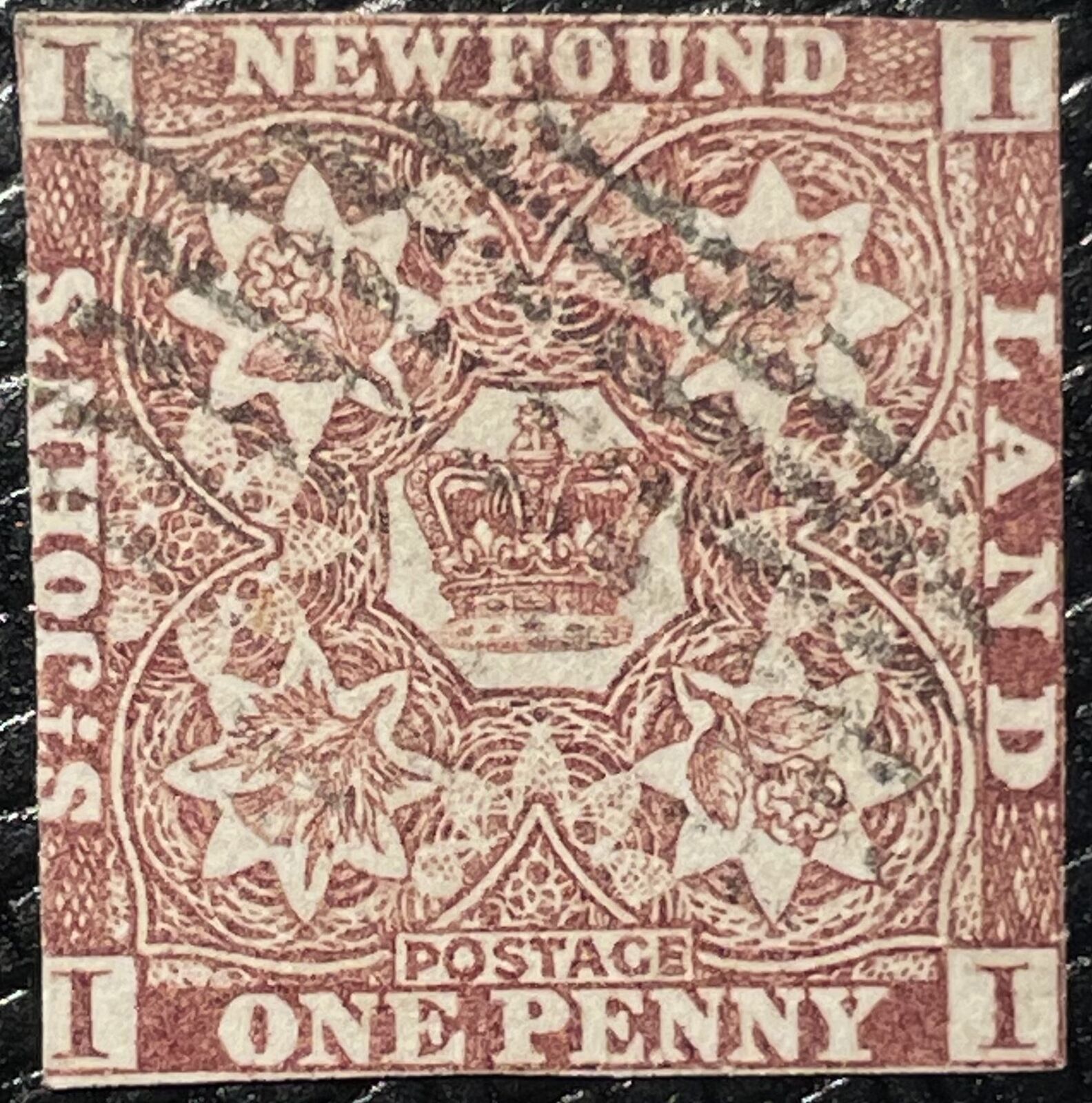 Newfoundland Sc#1 Used 1d Brown Violet