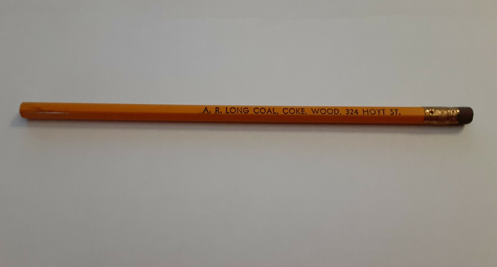 Vintage Advertising Pencil A.r. Long, Coal Coke Wood