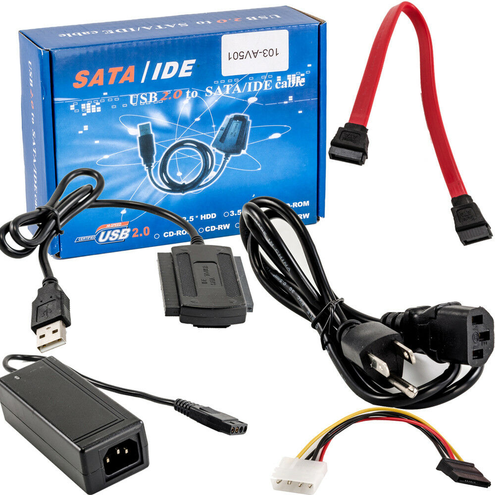 Usb 2.0 To Ide Sata S-ata 2.5 3.5 Hard Drive Hd Hdd Converter Adapter Cable Us K