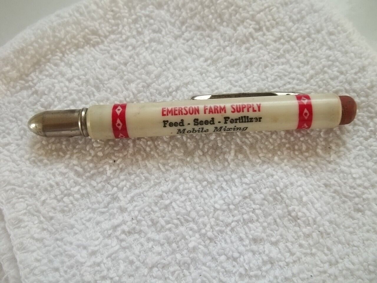 Emerson Farm Supply Purina Feed Seed & Fertilizer Emerson Iowa Bullet Pencil #25