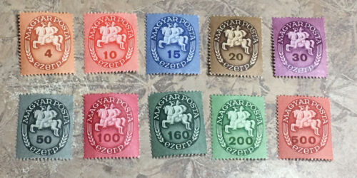 10 Hungary Stamps Horse Rider Nmh