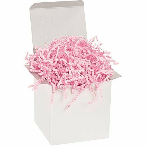 Aviditi Crinkle Cut Paper Shred Filler Light Pink 1 Case Of 10 Lbs. For Gift ...