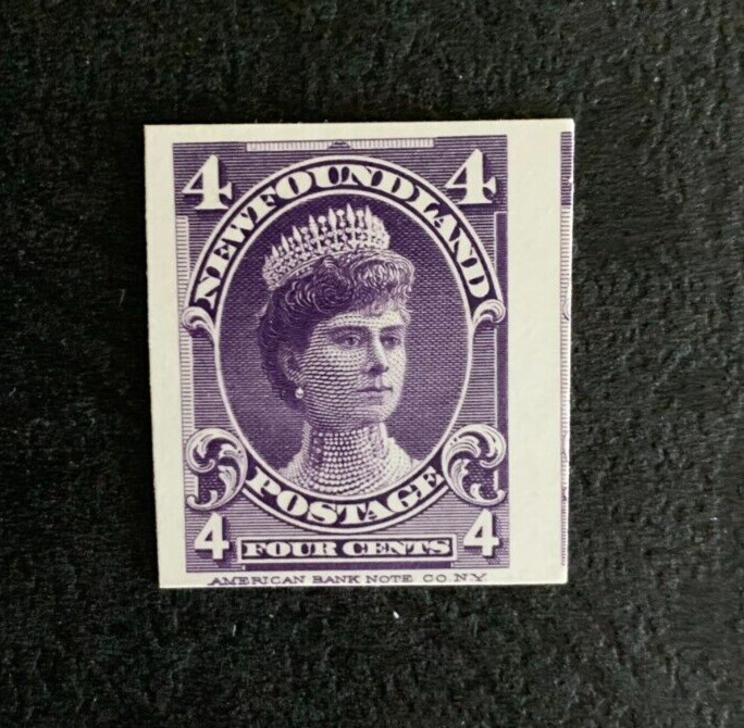 Newfoundland Stamp #84p Proof On Card  Mint No Gum