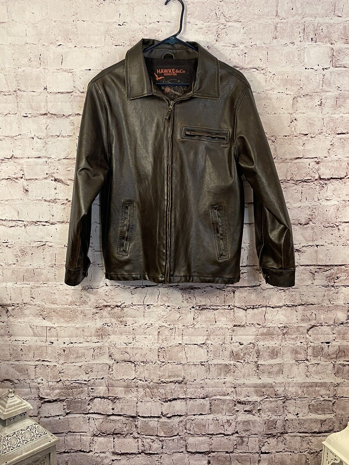 Boys Youth Leather Jacket By Hawke & Co Outfitters
