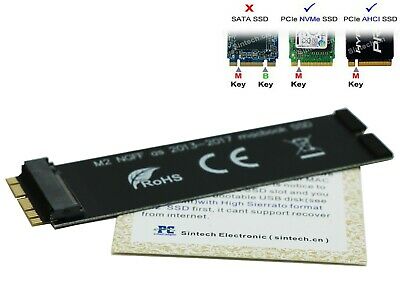 Sintech Ngff M.2 Nvme Ssd Card For Upgrade Of 2013-2017 Macs (st-ngff2013c)