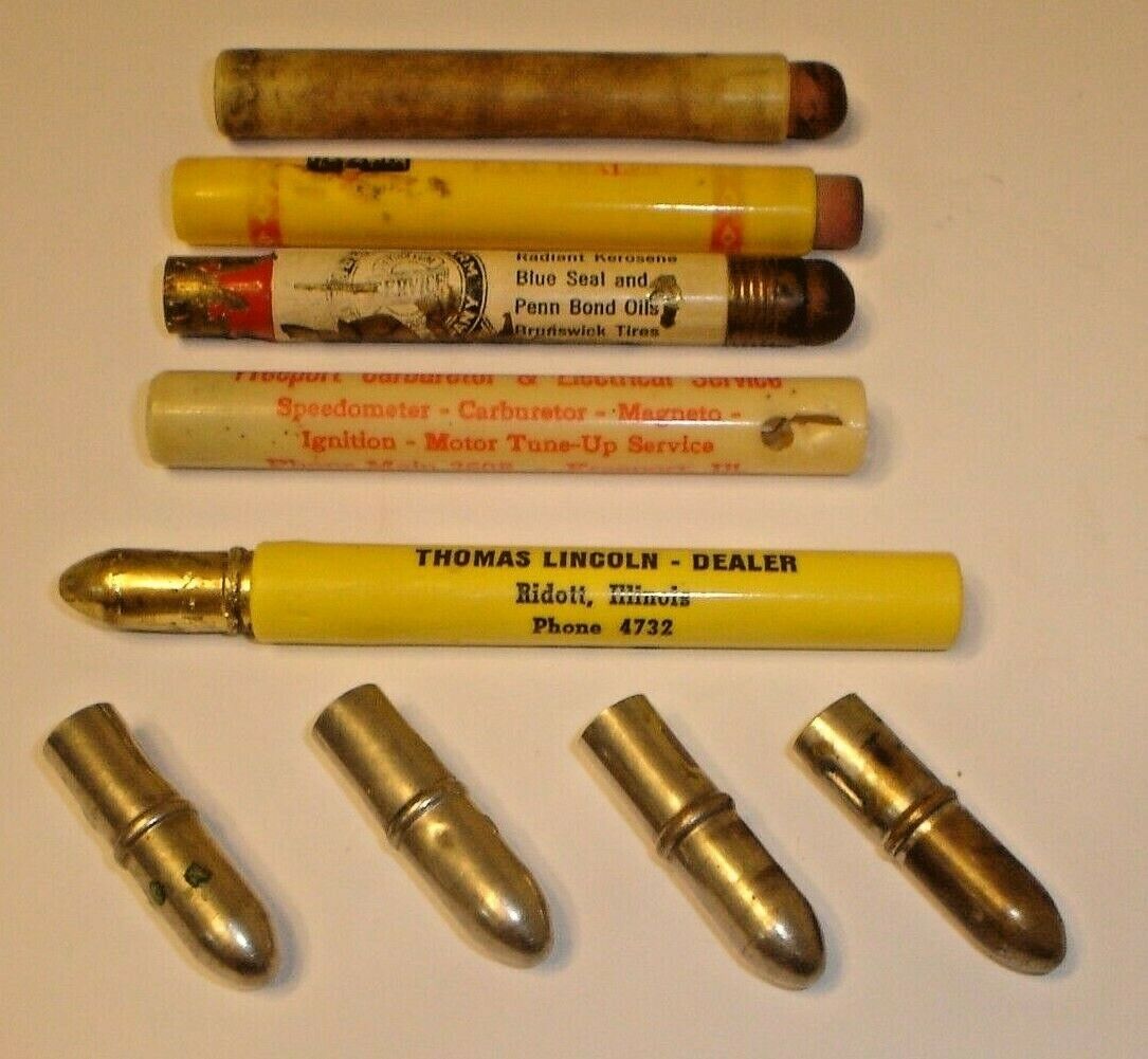 Vintage Bullet Pencil Parts Lot