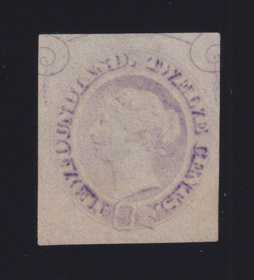 Newfoundland (c. 1868) 12c Queen Victoria Violet Abn Trade Sample Proof