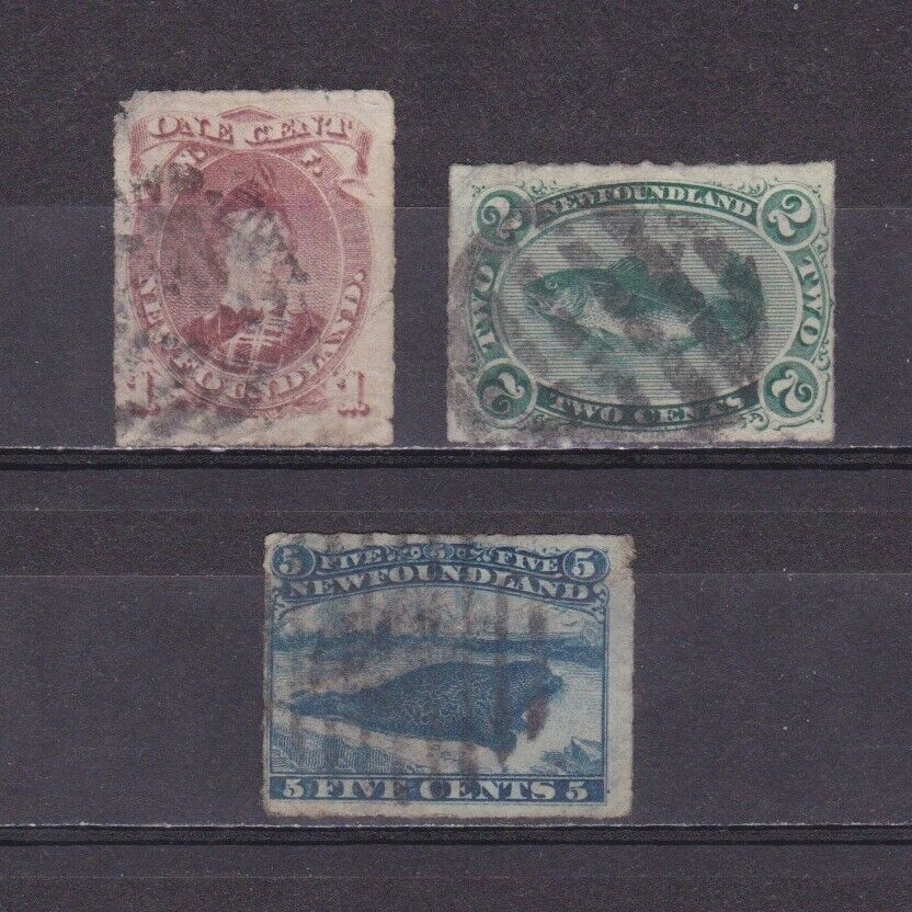 Newfoundland 1876, Sg# 40-43, Cv £109, Rouletted, Used